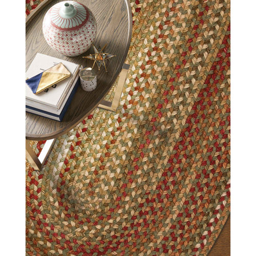 August Grove® Red/Brown/Green Rug & Reviews Wayfair